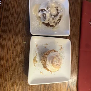 Carrot cake &amp; key lime tart