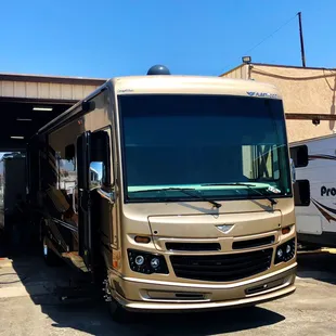 Our Bounder having the SumoSprings installed.