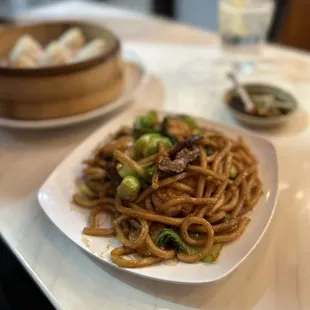 Fried Undon with Shrimp