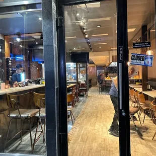 Closed early 20 min or more.