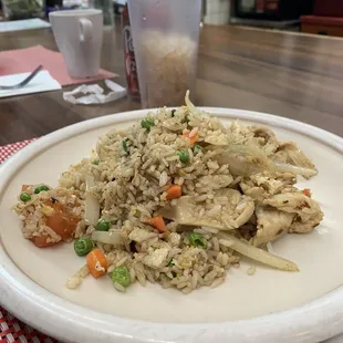 Chicken Fried Rice. Soooo Good!