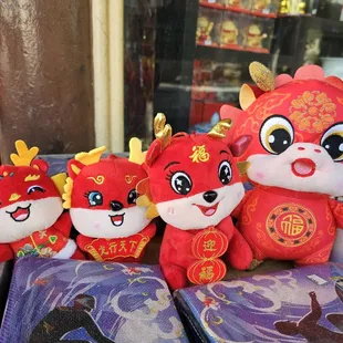 For Year of the Dragon... plushies! One of each size!