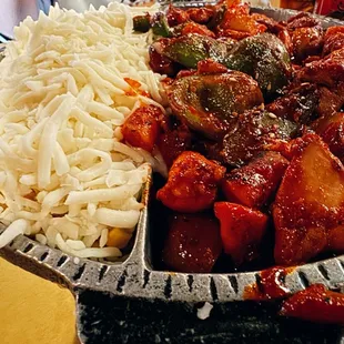 Spicy Stir-fried Chicken w/ Cheese