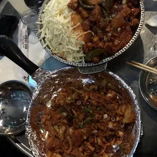 Spicy Stir-fried Chicken w/ Cheese