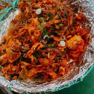 Stir-Fried Squid and Pork Belly