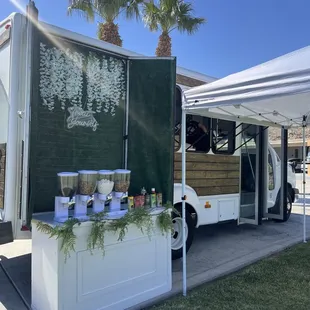 sushi and sashimi, outside