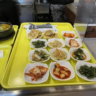 Samples of side dishes