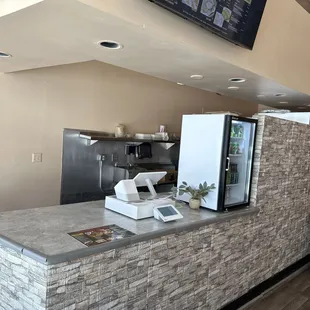 the kitchen counter