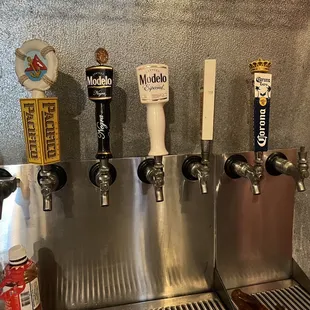 Tap beer selection