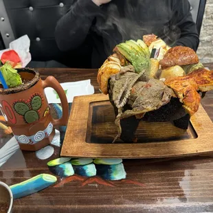 de Cantera molcajete and michelada
