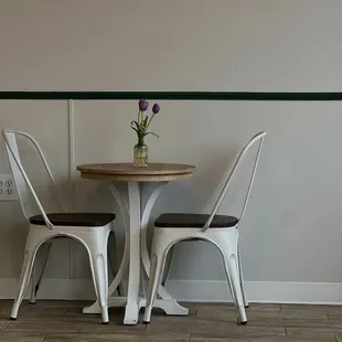 two chairs and a table