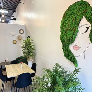 Seating space in the back.