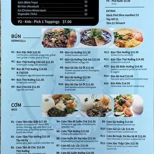 New menu