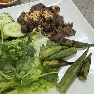Grilled Slice Goat Meat