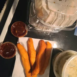 The bullshit I got, not even peas and rice