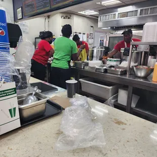 Slow but let's hope the food is worth it.