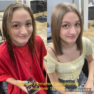 Permanent straightening  by Kuan