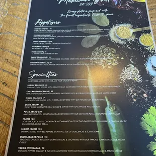 Menu (April 2024)