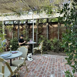 Nice patio for outdoor seating