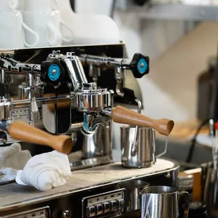espresso machine on counter