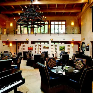 a piano in the middle of the room