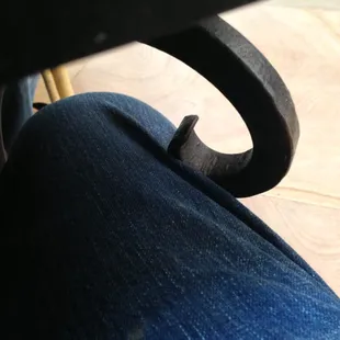 If you are tall (me) the tables dig into