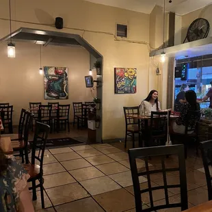 Inside restaurant