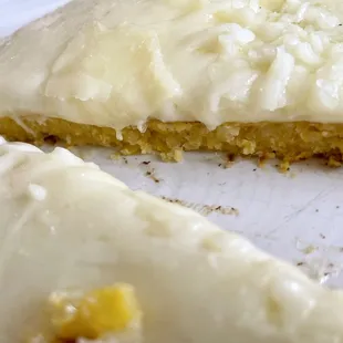 a half eaten pastry