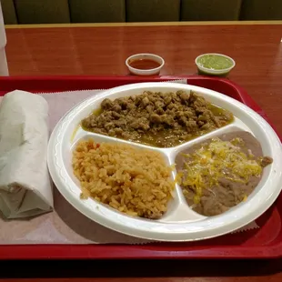The green chile plate