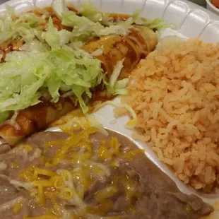 Two Chicken Enchiladas