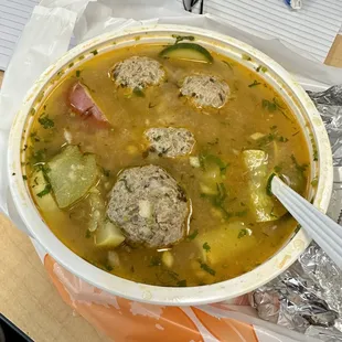 Caldo de Albóndigas (Mexican Meatball Soup)