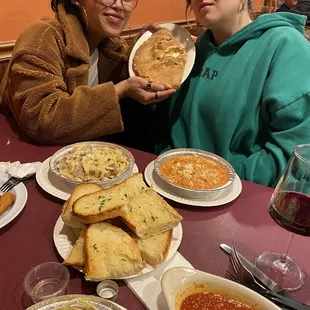 Pictured: Fettuccine Alfredo Gnocchi Spaghetti Cheese Calzone
