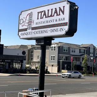 Restaurant sign outside