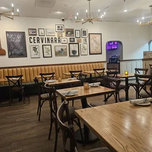 One section of dining room.