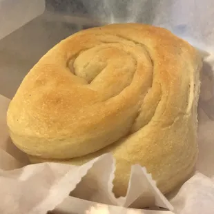 Hot and fresh bread.