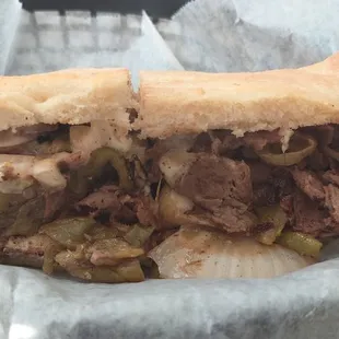 Green Chili Philly Cheese Steak Small