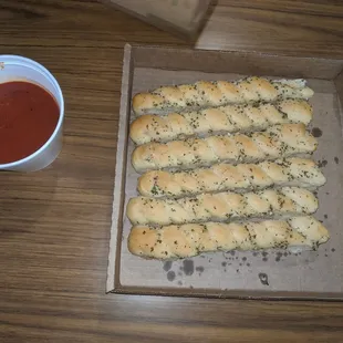 Garlic twists look better than they taste. A bit bland.