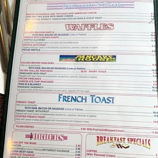 Breakfast Menu