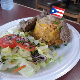 Steak mofongo