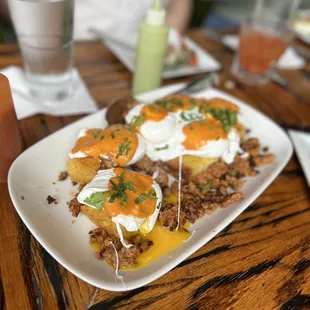 a plate of food on a table