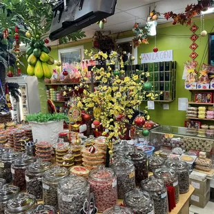 a variety of jars and jars