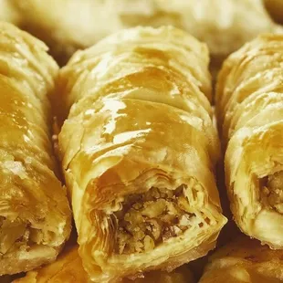 a close up of a pastry