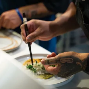 Chefs in the kitchen.