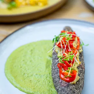 a plate of food on a table
