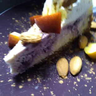 Homemade Forrest berry cheesecake