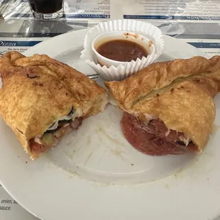 This calzone was amazing!