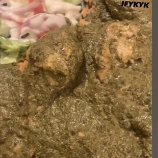 Cassava Leaf Soup with Chicken