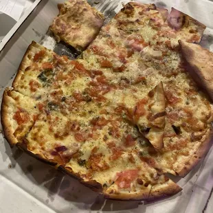 Supposed to be Marghreta pizza this pizza is trash