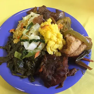 My first plate from the lunch buffet!