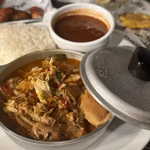 Pollo guisado will be my go-to!  Perfectly seasoned!  I added a side of maduros (sweet plantains) and they were cooked to perfection!